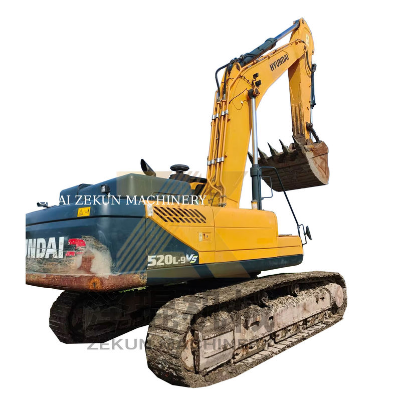 Hyundai 520-9VS เครื่องขุด 52 ตันมือสอง พร้อมเครื่องยนต์ Cummins และปั๊มเดิม