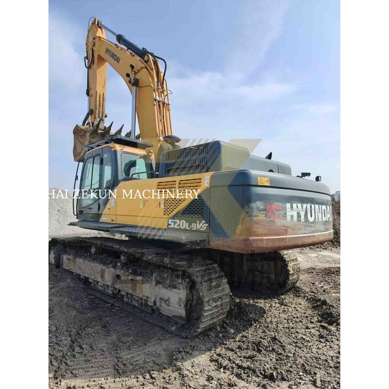 Hyundai 520-9VS เครื่องขุด 52 ตันมือสอง พร้อมเครื่องยนต์ Cummins และปั๊มเดิม