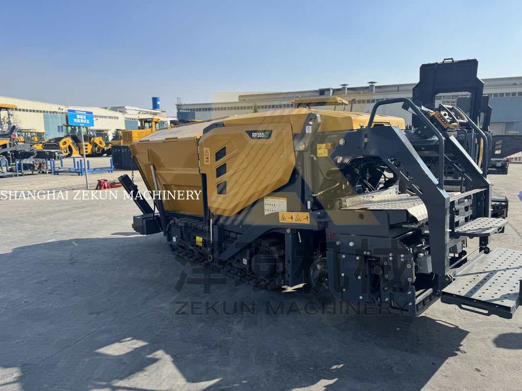 7.5ton 1.1m 2.0m XCMG RP355i PAVER EC ระยะที่ 5 อุปกรณ์ก่อสร้างถนน
