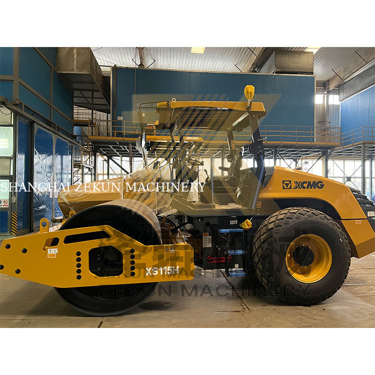 11 ตัน XCMG XS115H โรลเลอร์ถนนอินเดีย สเตจที่ IV อุปกรณ์ก่อสร้างถนน