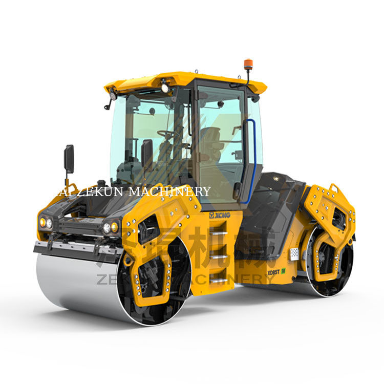 8 ตัน XCMG XD85T ล้อกลองคู่ EU Stage V อุปกรณ์ก่อสร้างถนน