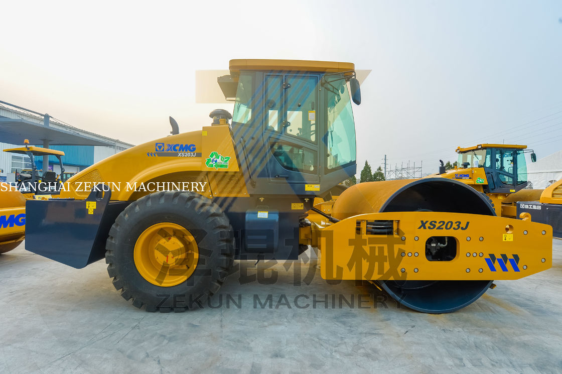 20 ตัน XCMG XS203J โรเลอร์สั่นกลองเดียว จีน ระยะที่ 2