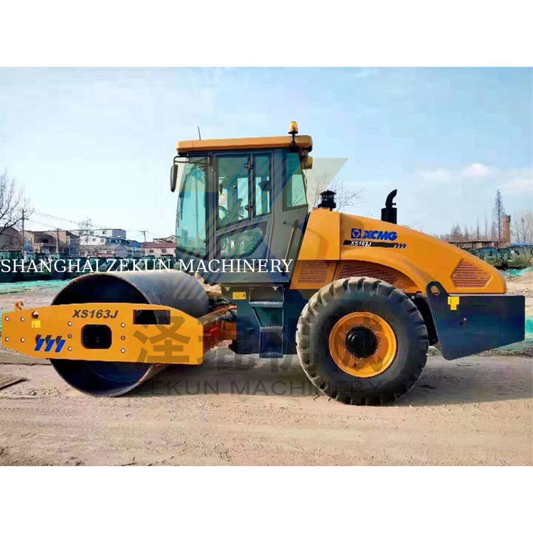 16 ตัน XCMG XS163J Single Drum Vibratory Roller จีน ระยะที่สอง