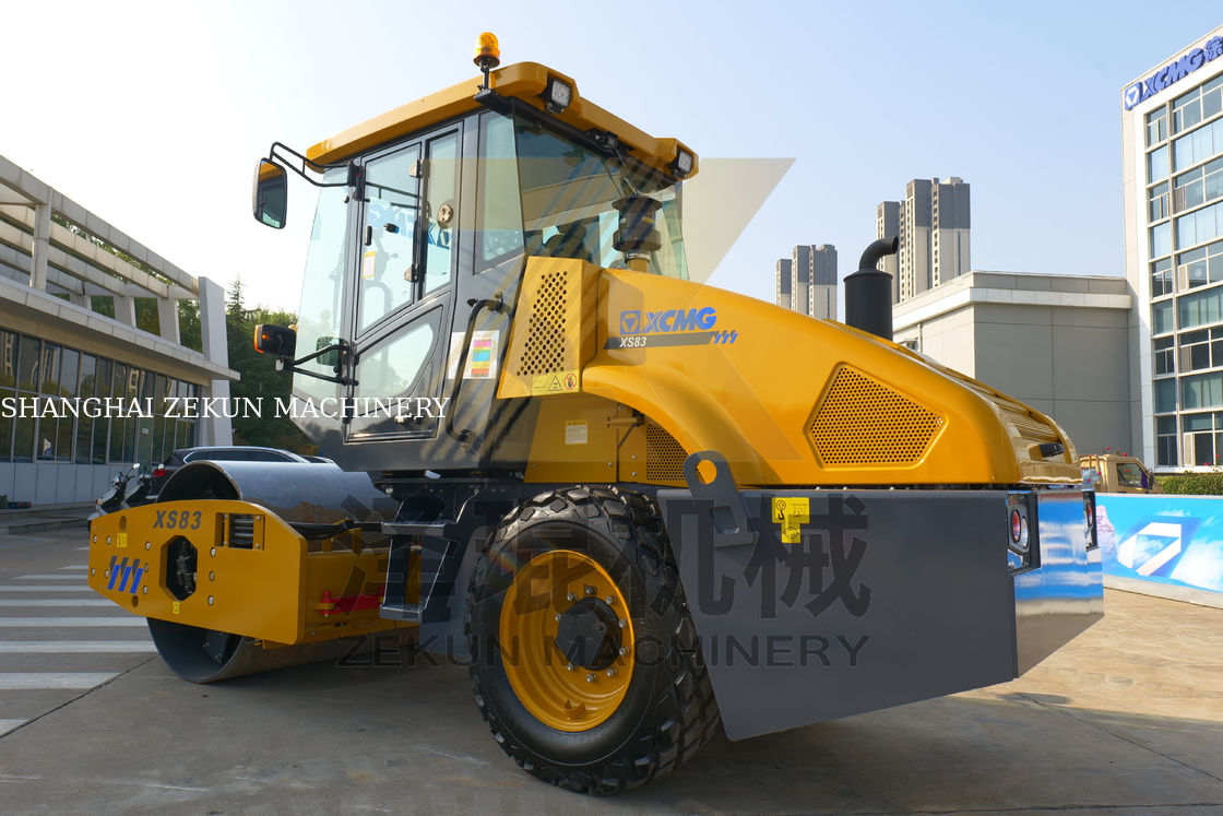 8ton XCMG XS83 ไฮดรอลิกเต็มกลองกลองเดียว EU Stage III