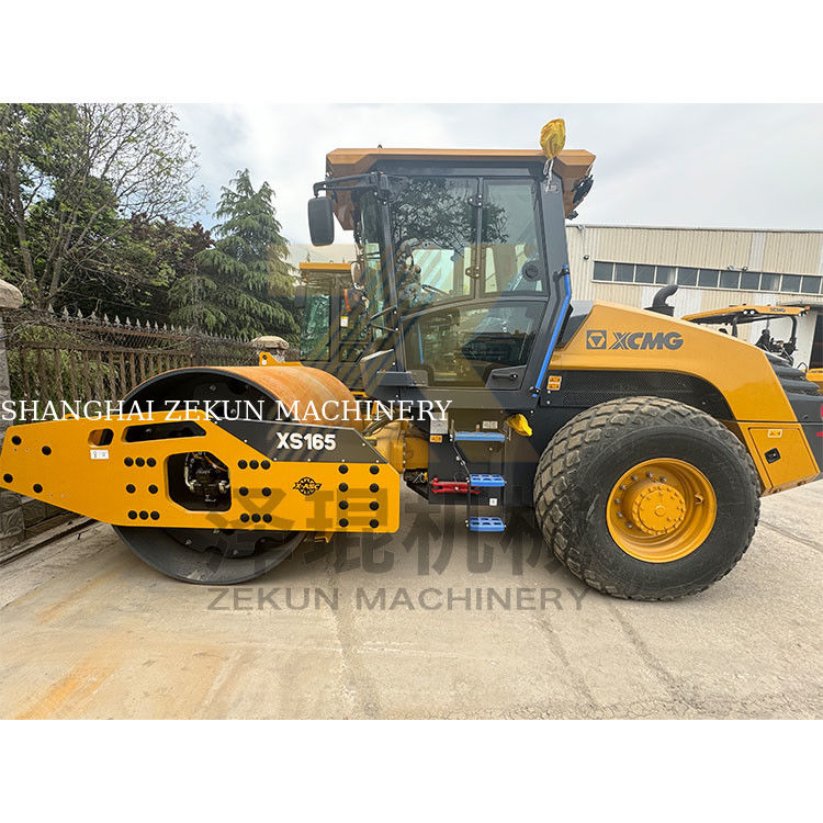 16 ตัน XCMG XS165 ไฮดรอลิกเต็มกลองกลองเดียว EU ขั้นตอน V
