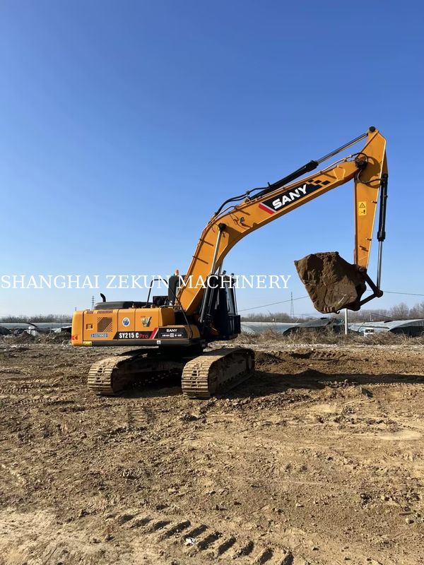 2019 Sany SY215C Excavator 21 ตัน ชั่วโมงต่ํา ตัวเลือกสูงสุดสําหรับธุรกิจก่อสร้าง