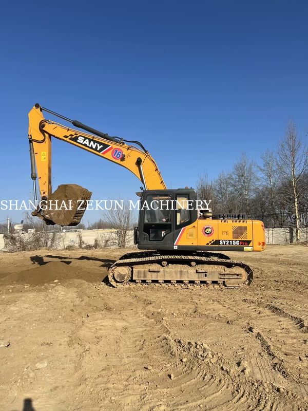 2019 Sany SY215C Excavator 21 ตัน ชั่วโมงต่ํา ตัวเลือกสูงสุดสําหรับธุรกิจก่อสร้าง