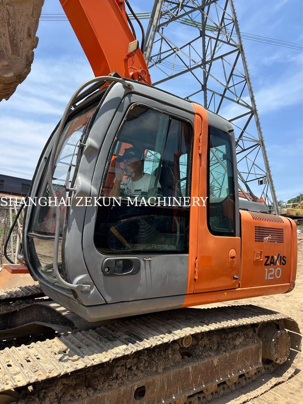 ฮิตาชิ ZX120-6 Excavator 14165hrs สําหรับความต้องการธุรกิจ ถังน้ํามัน ความจุ 240 ลิตร ความดันไฮดรอลิก 34.3 MPa