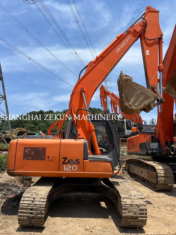 ฮิตาชิ ZX120-6 Excavator 14165hrs สําหรับความต้องการธุรกิจ ถังน้ํามัน ความจุ 240 ลิตร ความดันไฮดรอลิก 34.3 MPa