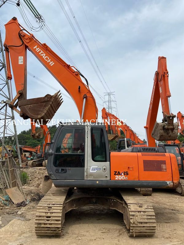 รถขุด Hitachi ZX200-3G มือสอง พร้อมใช้งาน, ชั่วโมงการทำงาน 11050 ชม., ความยาวแขน 2.94 เมตร, ความยาวบูม 5.7 เมตร