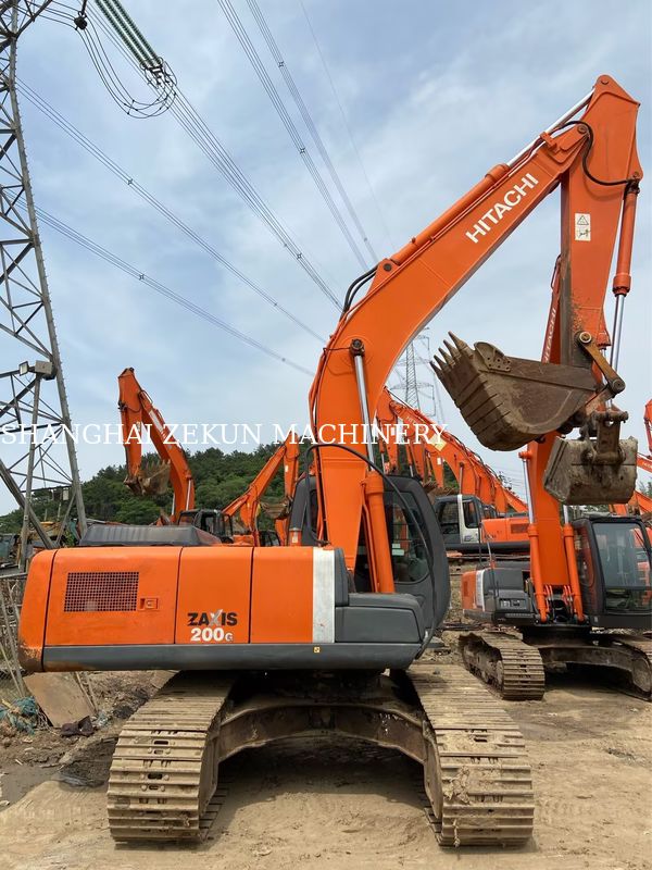 รถขุด Hitachi ZX200-3G มือสอง พร้อมใช้งาน, ชั่วโมงการทำงาน 11050 ชม., ความยาวแขน 2.94 เมตร, ความยาวบูม 5.7 เมตร